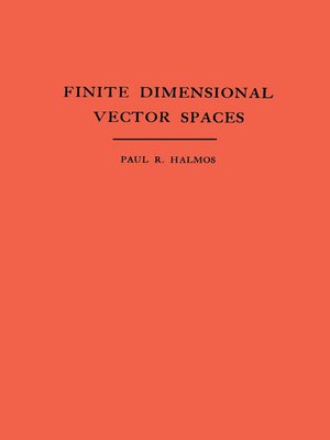 cover image of Finite Dimensional Vector Spaces